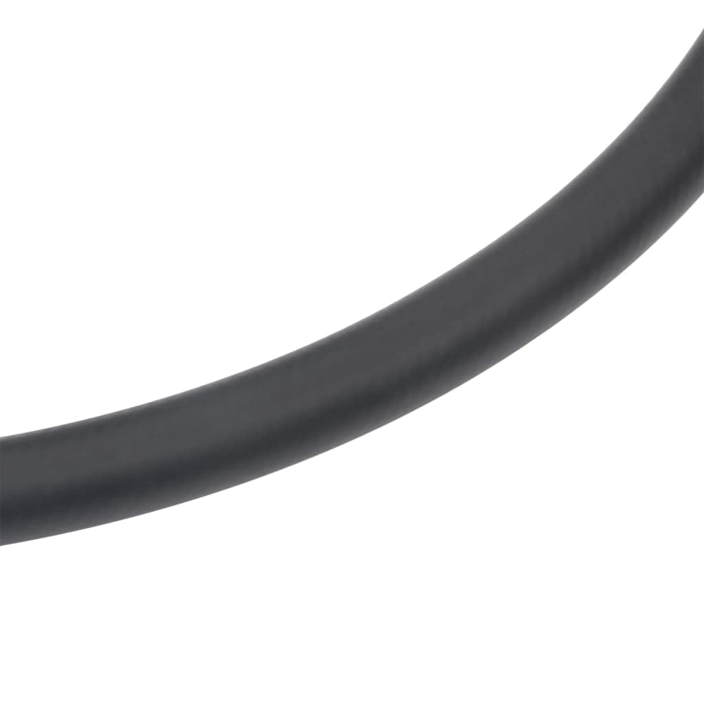 Tubo dell'aria ibrido nero, 1,5 cm, 10 m, in gomma PVC, per compressore, pneumatico, a spirale, flessibile, resistente alle pieghe, officina, garage, industria, edilizia, artigianato