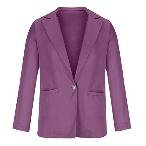 Blazer feminino frente aberta moda manga longa trabalho casual terno jaquetas leve casaco de inverno