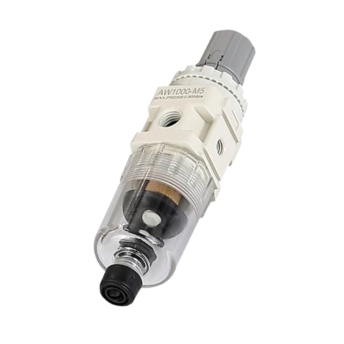 Válvula reguladora de procesador de aire AW1000-M5 y reductora de presión neumática blanca