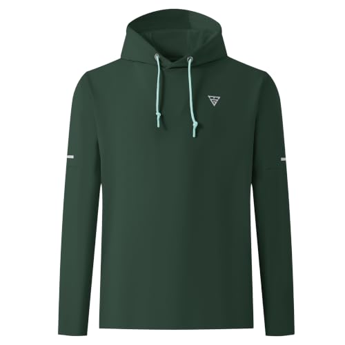 Image of M MAELREG Hoodies for Men Golf Fleece Hooded Sweatshirts Dry Fit Athletic Lightweight Casual Midlayer Mens Hoodies Pullover