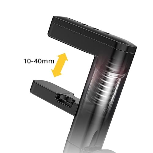 Colgador de auriculares para mesa con abrazadera ajustable y puertos USB 6