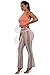 ShoSho Womens High Waist Flare Pants Buttery Soft Boho Bell Bottoms Floral Print Cream/Blue Medium