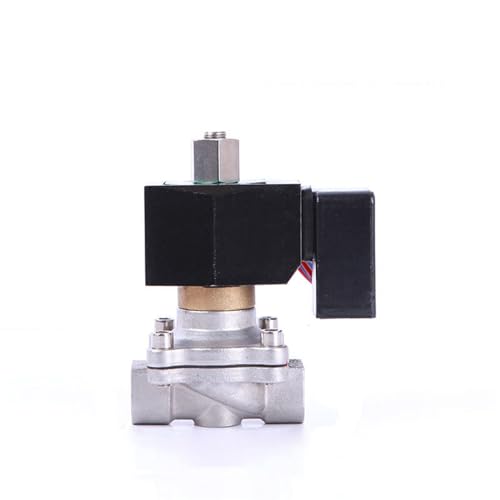 Électrovanne inox 3/8 NPT 240V commande étanche normalement ouverte avec indicateur LED - 2