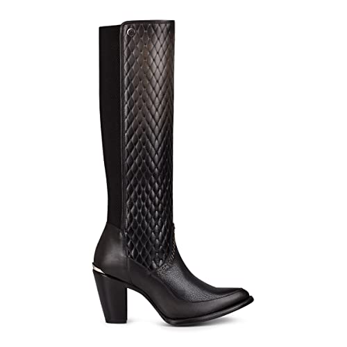 Cuadra Women's Tall Boot in Bovine Leather with Zipper Black - Main Image