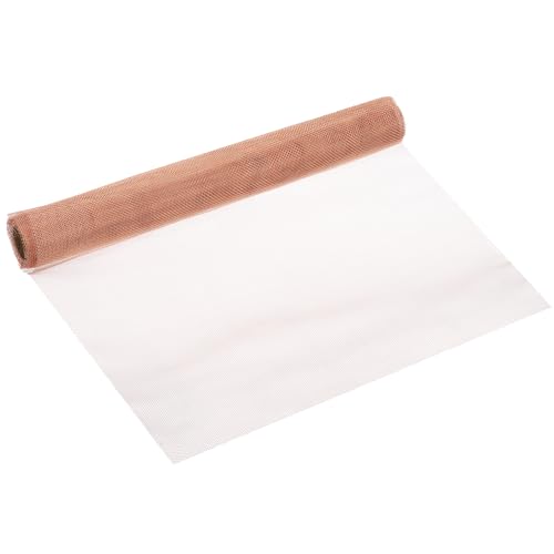 PATIKIL Malla de Alambre Tejida de Latón en Rollo 100cm x 30cm, 20 Malla Hilos Filtro Metálico Grueso Densa para Cubierta de Ventana de Seguridad, Valla, Púrpura