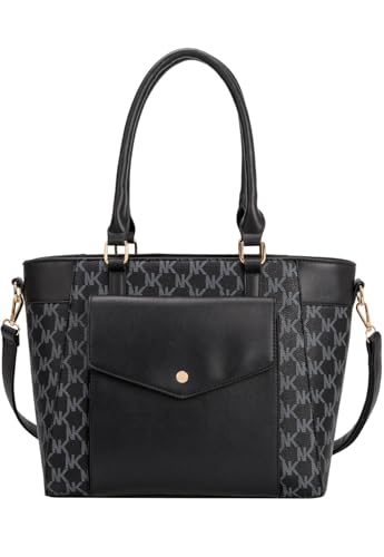 Bolsa Transversal e de Mão Feminina Shopper Bag Tiracolo Preta