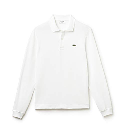 Lacoste Polo slim Fit Manches Longues Homme Blanc XL