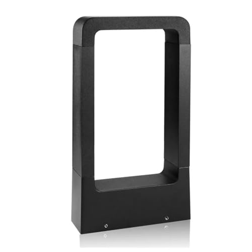 Borne extérieure en aluminium au design carré contemporain