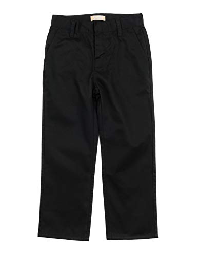 Leveret Kids & Toddler Boys Uniform Cotton Chino Pants Black (Size 8 Years)