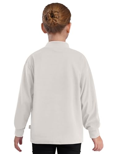 TTAO Kids Boys Girls Thermal Athletic Shirt Casual Mock Neck Long Sleeve Undershirt Workout Sweatshirt2
