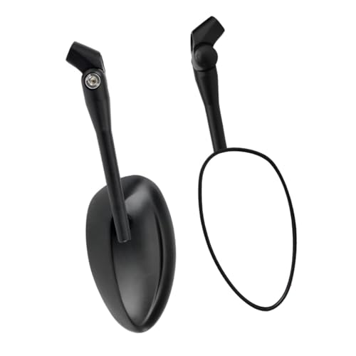 Espejo manillar compatible con Yamaha de diseño aerodinámico cromado negro