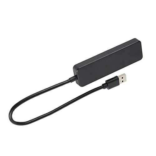 BONKZEBU Hub USB Ultra Duradero de 4 Puertos de Alta Velocidad 5 Gbps para XPS PC Negro USB3.0 Concentrador de 4 Puertos