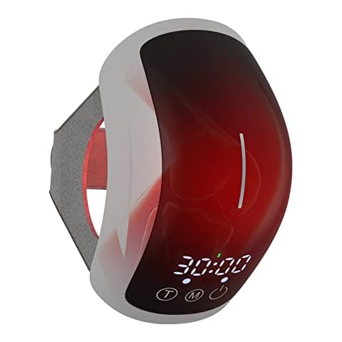 iKeener Red Light Therapy Knee Massager,630 nm,660nm&880nm Near Infrared Cold Laser Therapy Wearable Knee Pain Relief Device,for Swelling Stiff Joints,Stretched Ligament&Muscle Injurie,Meniscus Tear Cover