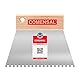 COMENSAL® Zahnspachtel - Kleberspachtel - 4er set 4x4 mm, 6x6 mm, 8x8 mm,150 mm - Trapezspachtel - Holzgriff - zum Auftragen von Kleber - Made in EU