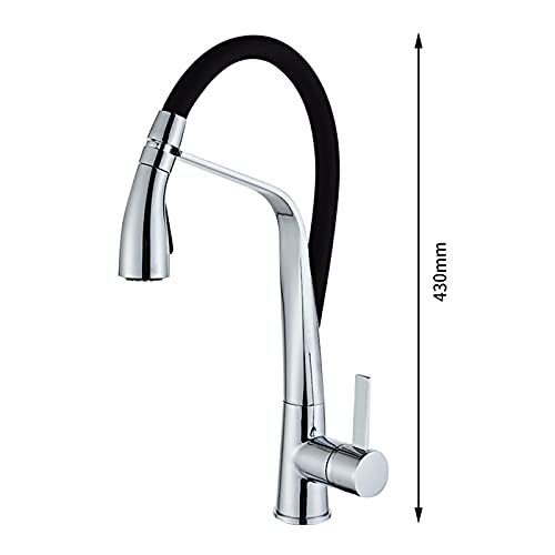 Robinet de cuisine extractible mitigeur eau chaude et froide en laiton