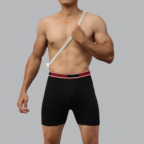 Image of sporto Men's Trunk | 100% Combed Cotton | Outer Elastic Comfort Fit Underwear | Soft Hand Feel | No Marks Waistband | Everyday Innerwear | Color May Vary (Pack of 2)