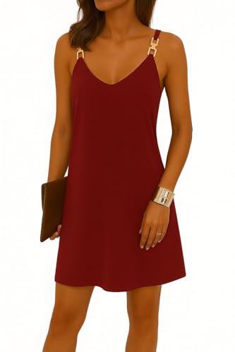 Robe Yllyas bordeaux 34 coupe ajustée anti-froissement pour silhouette fine
