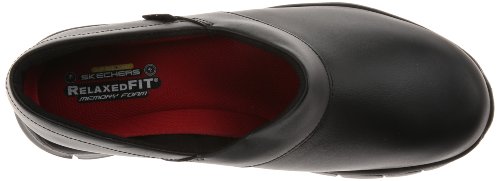 Skechers For Work Women's Relaxed Fit Slip Resistant Work Shoe, Black, 9 M Us #TOP4