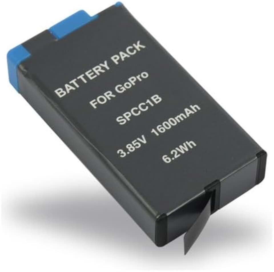 Bateria SPCC1B 1600mAh Compatível para GoPro MAX 360 Recarregável Li-ion Alta Durabilidade