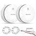 Smoke Alarms for Home, 10-Year Battery, Smoke Alarm, Fire Alarm with Test/Silence Button, Smoke Detector Certificated by TUV Conforms to EN14604 Standard (2pcs)