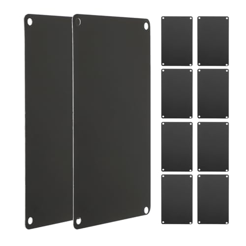Operitacx Leeres Metallschild Aluminium 10X7X0.02 Zoll Pulverbeschichtet Zum Gravieren Diy Namensschild Multifunktional Für Büro Türschild Geschenk