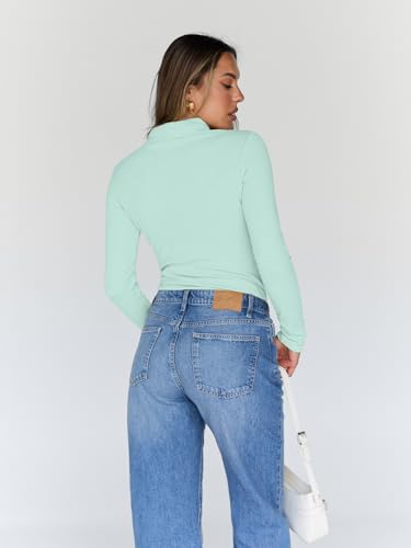 Image of Trendy Queen Women's Turtleneck Long Sleeve Shirts Basic Underwear Tops Winter Clothes 2026