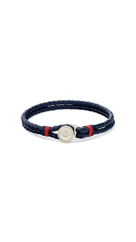 Tommy Hilfiger Jewelry Men's Leather Bracelet Navy Blue - 2790691