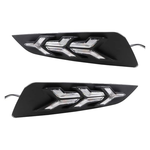 Luces DRL LED para coche MG6 2018 lámpara antiniebla con señal de giro DRL