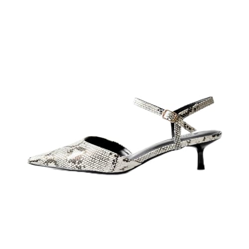 Slingback Kitten Heels for Women Elegantly Pointed Stylish Shoes for Formal Occasions, Ideal for Dating Banquets