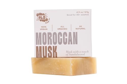 Iron Lion Soap – All-Natural Soap bar for Men & Women – Cold Process, Handmade in the USA - Moroccan Musk