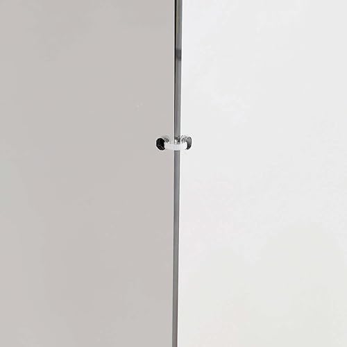 Miniatura 24 de Efavormart - Juego de 5 ideas de decoración de boda con acabado de espejo plateado, caja transparente para centros de mesa con tapa y base Plata