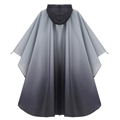 Image of salamra Rain Poncho Jacket - Hooded Waterproof Raincoat with Pocket for Women Men Adults
