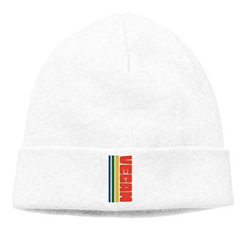 Lawenp Gorro de punto casual para gorra de reloj veganismo vegano retro unisex