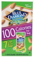 Blue Diamond Almonds Whole Natural 7 Bolsas Grab & Go - 4.38 oz