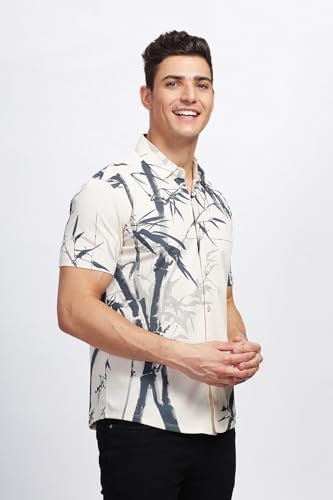 Image of BULLMER Trendy Regular Fit Printed Causal Shirt for Men