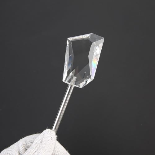 Filtro de cámara de cristal caleidoscopio poligonal transparente de 70 mm para estudio 2