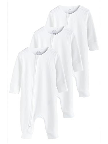 NEXT Baby Standard Fußlose Strampler Zweiwege-Reißverschluss, 3...