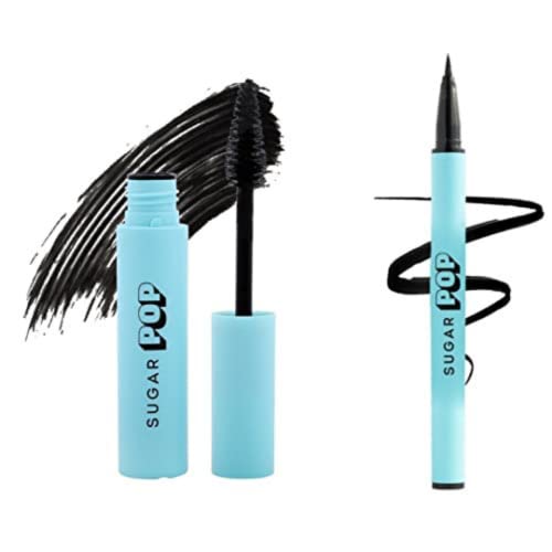 SUGAR POP Eye Combo, Natural Liquid Eyeliner + Mascara, Black