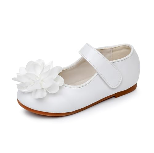 TOZHCITA Girl's Dress Shoes Toddler Mary Jane Shoes Glitter Rainbow Princess Shoes Ballet Flats in Casual Wedding