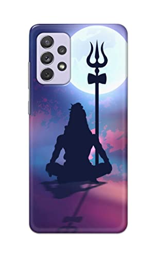 Image of Printed Hard Back Cover Case for Samsung Galaxy A72 Back Cover (Lord Shiva) -1302