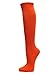 Couver Fashion/Casual Knee High Cotton Socks (1 Pair) (DARK ORANGE)