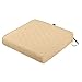 Classic Accessories Montlake FadeSafe Water-Resistant 25 x 25 x 5 Inch Square Outdoor Quilted Seat Cushion, Patio Furniture Chair Cushion, Chamomile