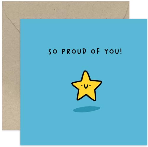 Old English Co. - Tarjeta con texto en inglés 'So Proud of You'...