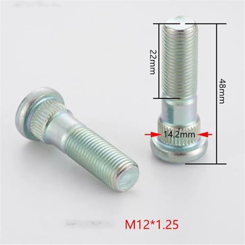 Pernos de rueda M12x1.25 con aleación anti-deformación de 48 mm 6