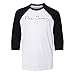 Script New Jersey Kids Three-Quarter Raglan Sleeve Baseball Shirt Youth Medium White/Black