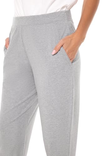 Coolibar UPF 50+ Women's Café Ruche Pants - Sun Protective Grey Heather4