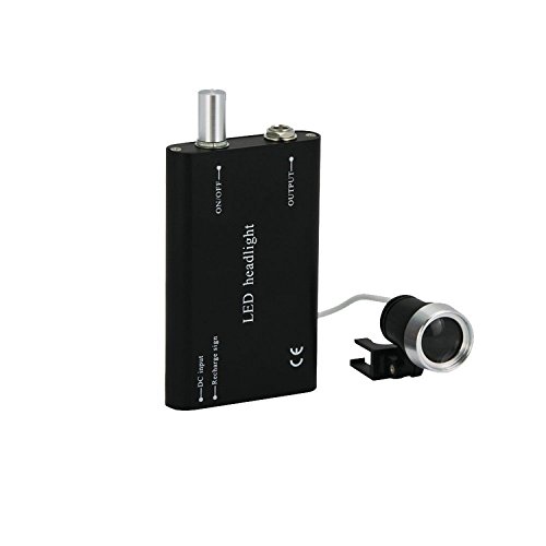 Zgood 3.5x 420mm Working Distance Surgical Binocular Loupes Optical Glass with LED Head Light Lamp+Aluminum Box Black - Image 3