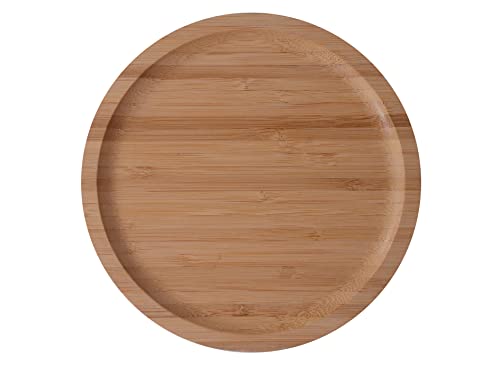 Bamboo Serving Tray, Wood Trays for Serving Food - Large Serving Tray for Eating for Breakfast, Lunch and Dinner - Wooden Serving Trays Used in Bathroom, Kitchen and Living Room (Round) Bamboo Serving Tray, Wood Trays for Serving Food - Large Serving Tray for Eating for Breakfast, Lunch and Dinner - Wooden Serving Trays Used in Bathroom, Kitchen and Living Room (Round)