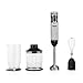 TriStar Kit mixeur accessoirisé MX-4829 - Fonction turbo -2 lames - 1 000 W - Pied en acier inoxydable
