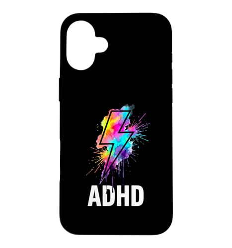 ADHD ���C���{�[ ��� �X�v���b�V�� ��l�p ���ʉ� �A�[�g �X�}�z�P�[�X iPhone 16 Plus �p